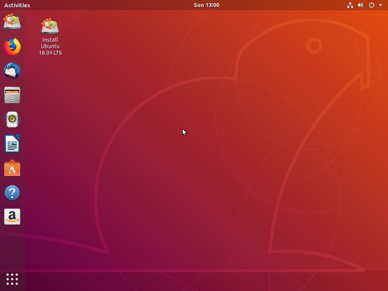 Screenshot: Ubuntu 18.04 mit GNOME