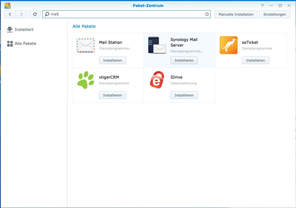 synology mail server